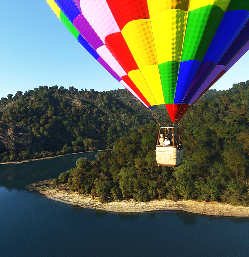 Simulateur de vol montgolfière VR